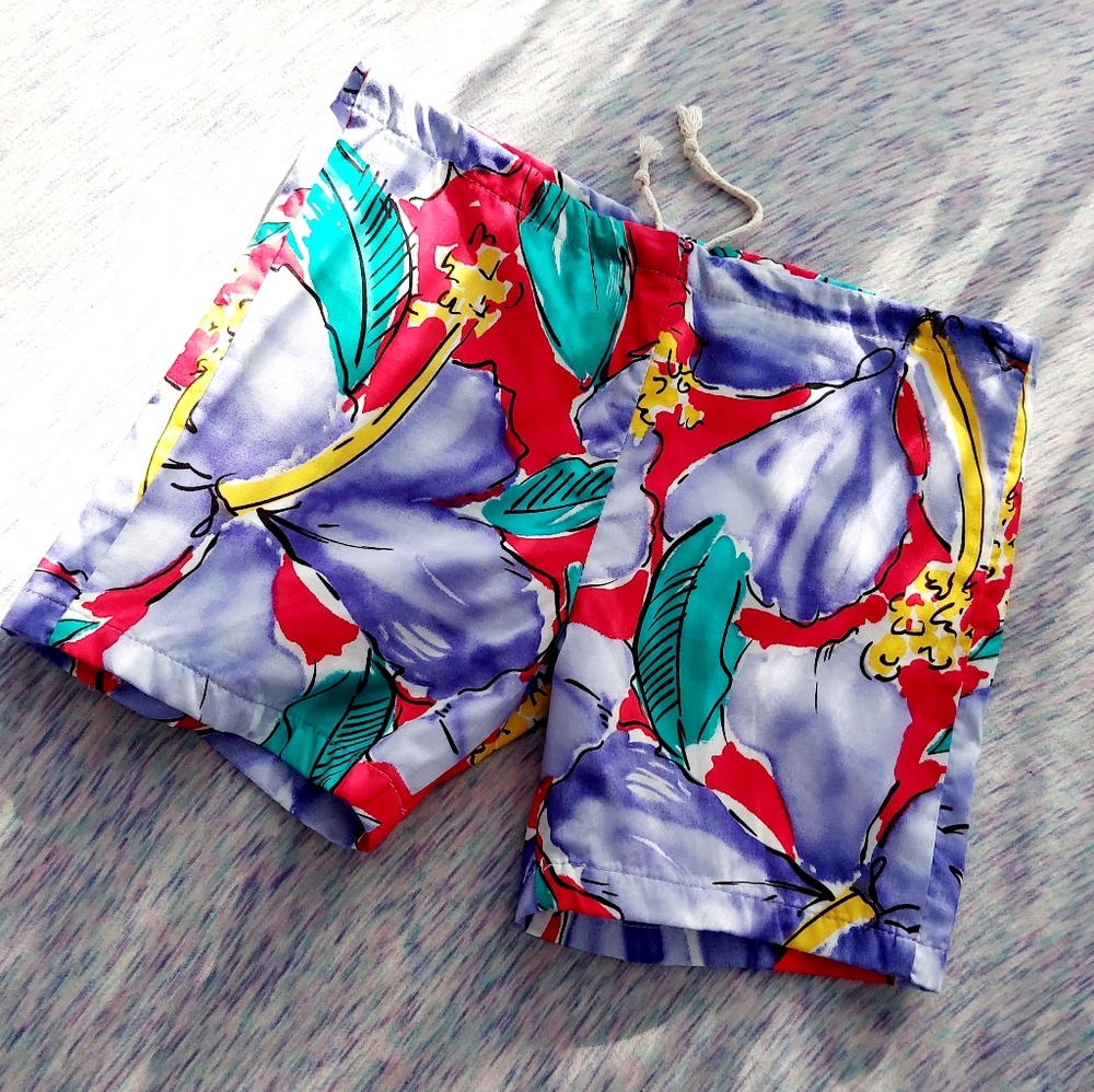 NEW Vtg 80's Original JAMS Hawaii Shorts Kids Size L UNISEX